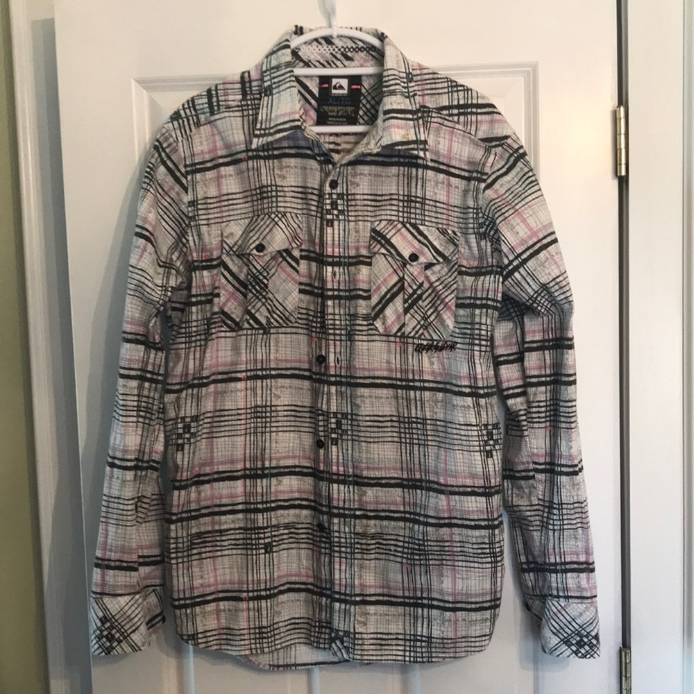 Vintage quicksilver button down shirt XL